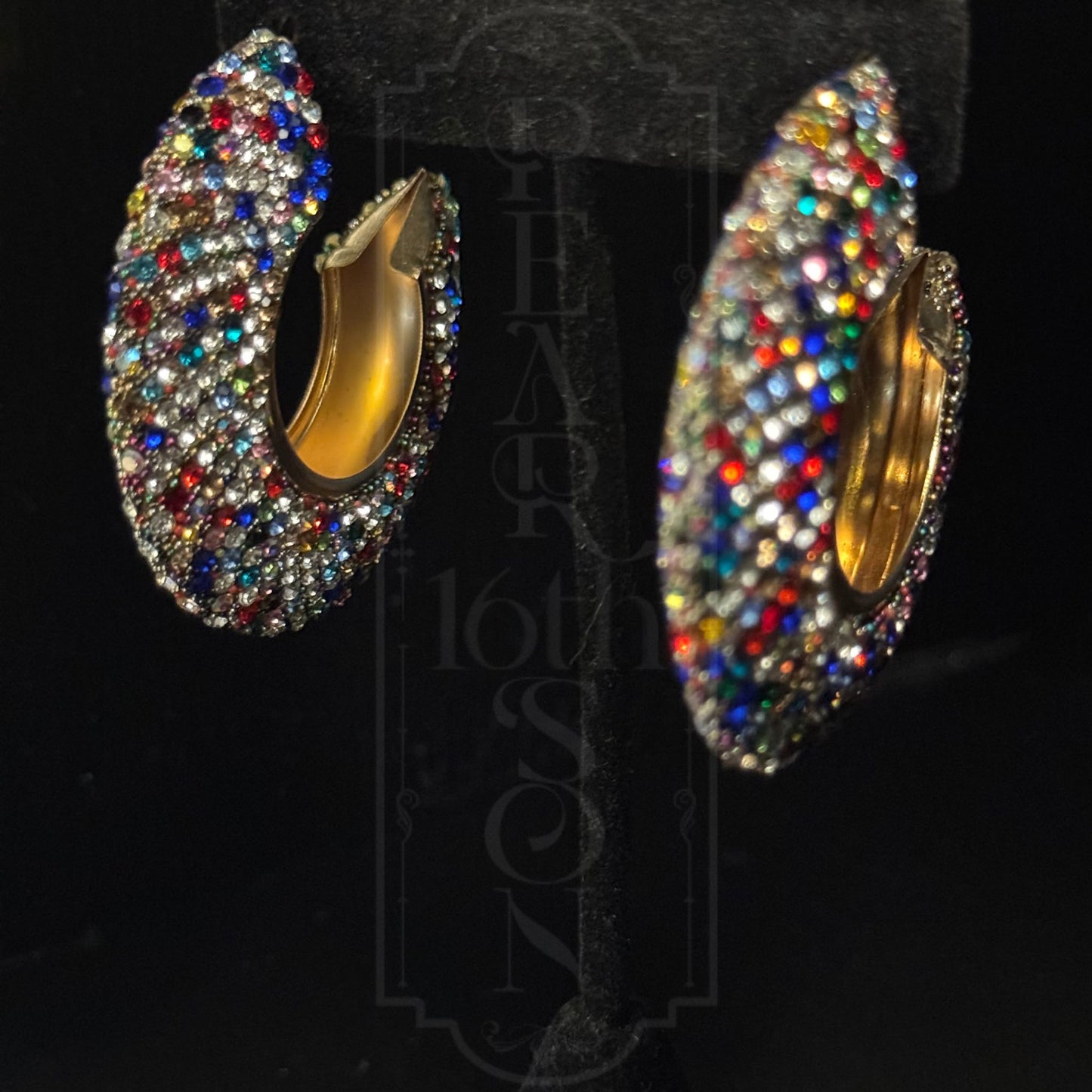 Sequined Multicolor Hoops