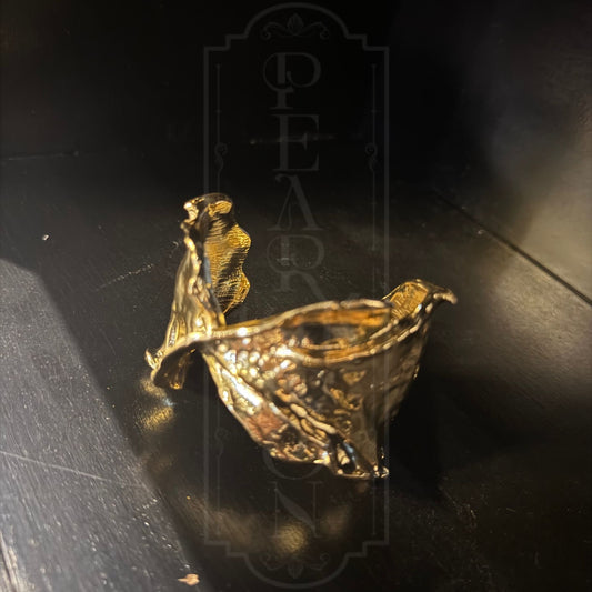 Handcrafted Rough Gold Bracelet