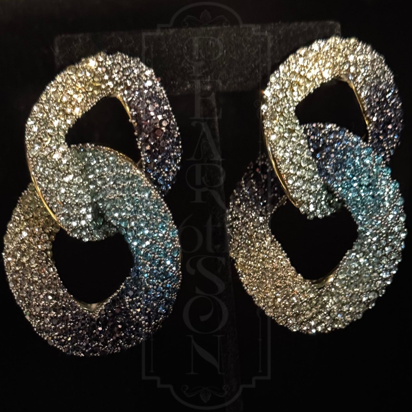 Swarovski Crystal Link Chain Earrings